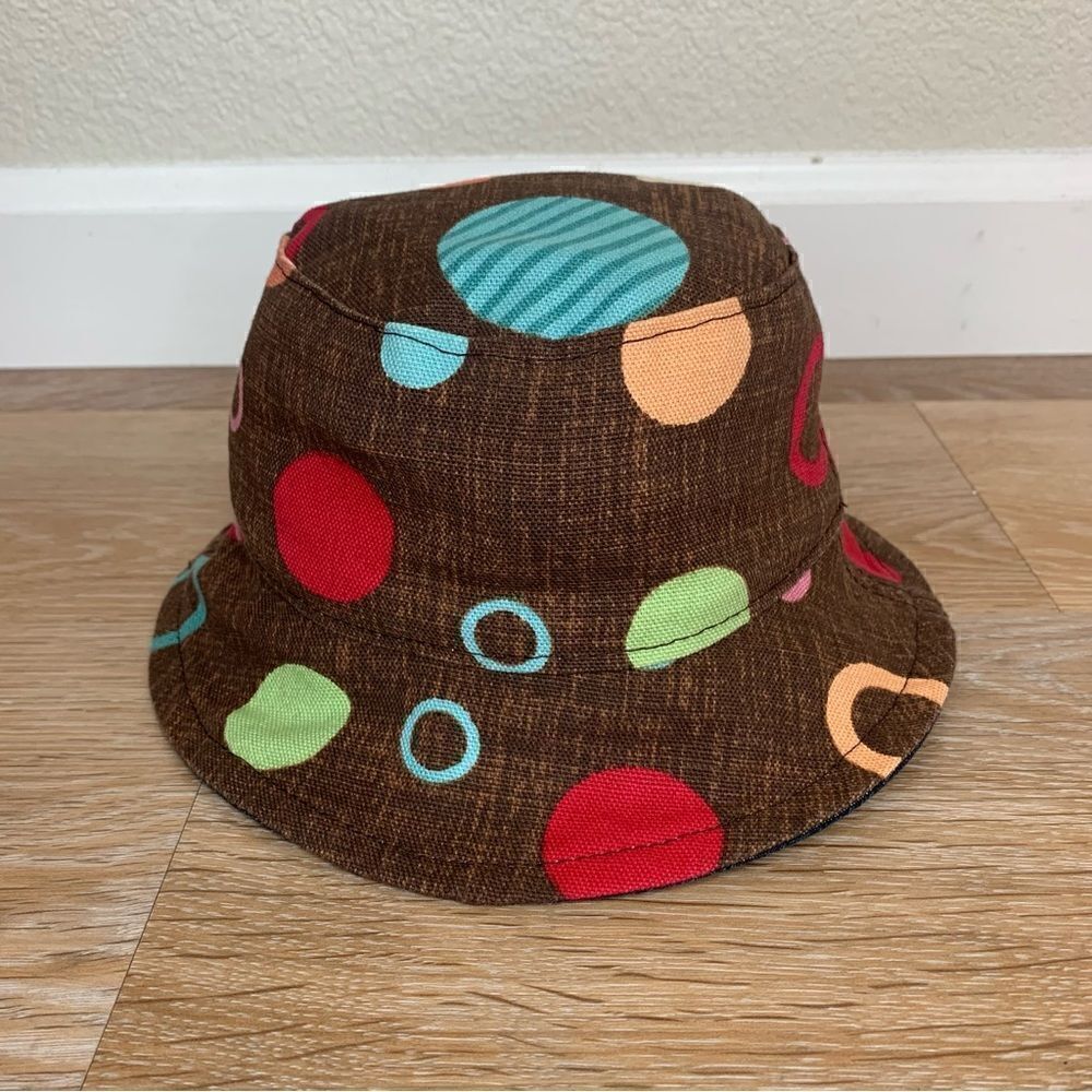 6-12 Months Hand Made Baby Girl Reversible Bucket Hat